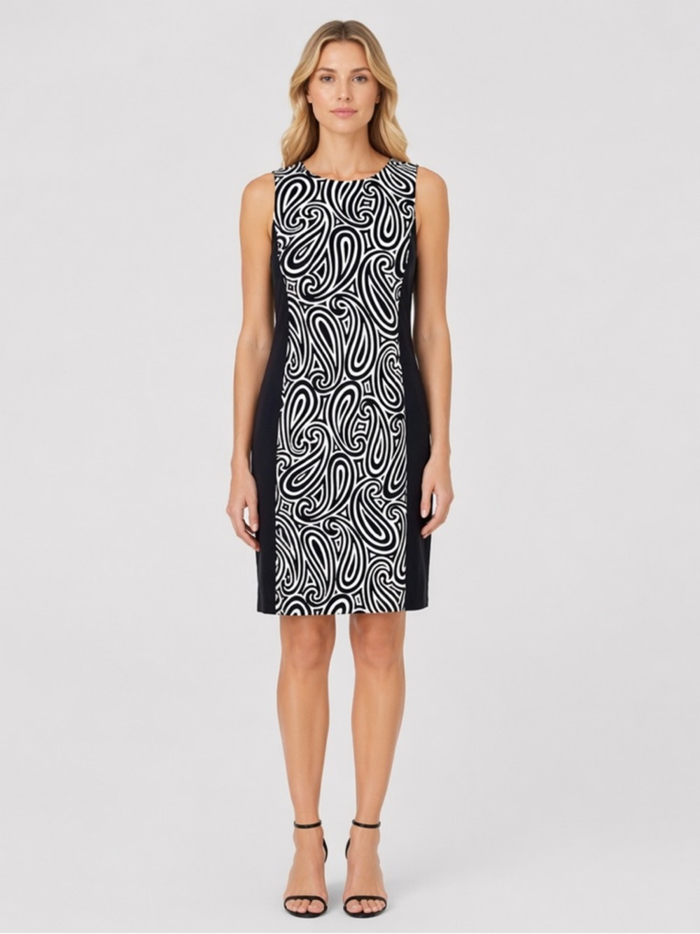 MICHAEL Michael Kors Black & White Modern Swirl Pattern Dress Size Small, NWT!